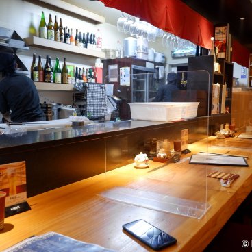 Honke Abeya (Akita), Seatings at the counter