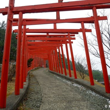 Takayama Inari-jinja (Aomori), Under the Senbon-Torii tunnel
