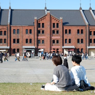 Akarenga Soko Warehouse (Yokohama), View on red bricks building N°2