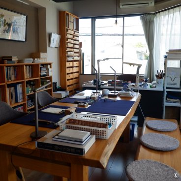 Hanno Ozawa Hanko shop (Fuji City), Stamp making workshop 2