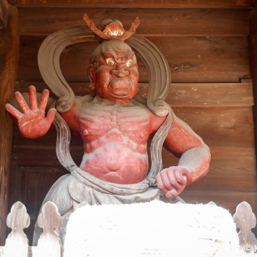 Menuma Shodenzan Kangi-in (Saitama), Niomon gate's Nio guardian with closed mouth