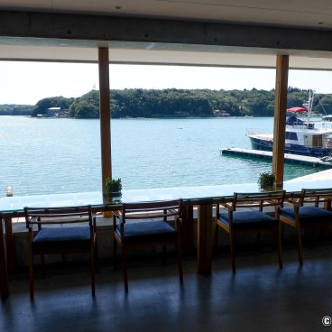 Basara-tei (Shima, Ise), Sazanami lounge with a view on the Ago Bay