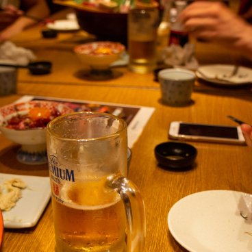 Table at an izakaya pub of Tokyo 2