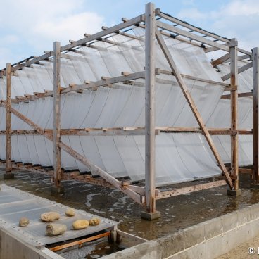 Teshima (Shikoku), Salt farming structure on the island