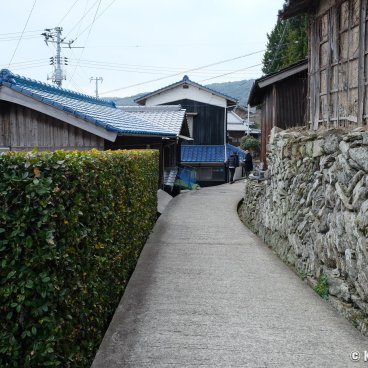 Teshima (Shikoku), Typical village street on the island