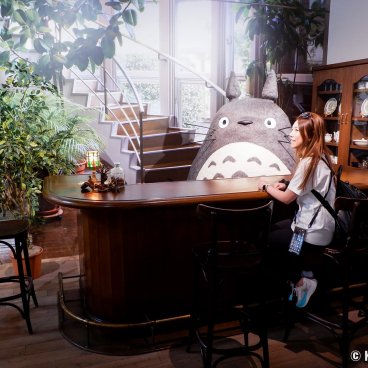 Ghibli Park (Nagoya), Totoro at the counter of the Exhibition Everything Ghibli! in the Grand Warehouse