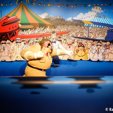Ghibli Park (Nagoya), Staging of a scene from the Porco Rosso movie