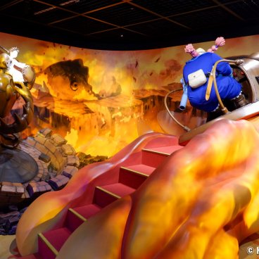 Ghibli Park (Nagoya), Scene from Castle in the Sky in the exhibition Becoming Characters in Memorable Ghibli Scenes