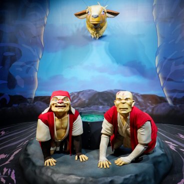 Ghibli Park (Nagoya), Scene from Princess Mononoke in the exhibition Becoming Characters in Memorable Ghibli Scenes