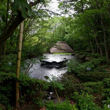 Shikoku Mura (Takamatsu), Stonework Fountain by sculptor Masayuki Nagare