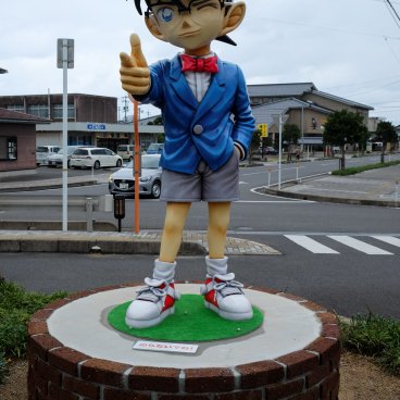 Hokuei (Tottori), Statue of Conan Edogawa