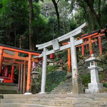 Yutoku Inari-jinja (Kashima, Saga), Red torii gates in the Okunoin area