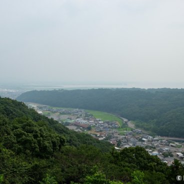 Yutoku Inari-jinja (Kashima, Saga), View on Kashima City from the Okunoin area