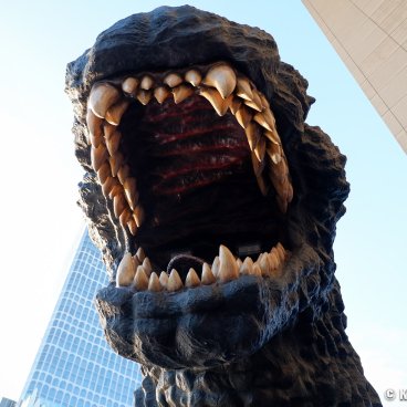 Godzilla Head in Kabukicho (Shinjuku, Tokyo), View from Café Terrace Bonjour in the Hotel Gracery Shinjuku 3