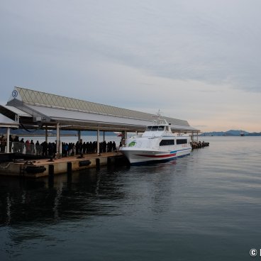 Shodoshima (Shikoku), Boat mooring at Tonosho Port
