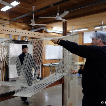 Shodoshima (Shikoku), Nakabu-an traditional hand-made Somen noodle workshop 2