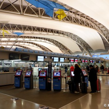 Kansai International Airport (KIX, Osaka), Terminal 1, International flights check-in area