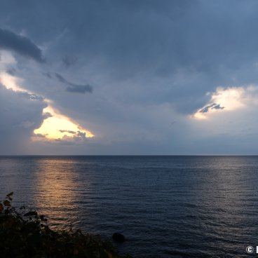 Shiretoko (Hokkaido), Sunset on the Sea of Okhotsk Sea