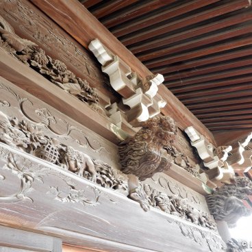 Shibamata (Katsushika, Tokyo), Details of wood carvings at Taishakuten Temple