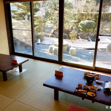 Yumoto Onsen Ohara Sanso (Kyoto), Restaurant room at breakfast time