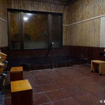 Yumoto Onsen Ohara Sanso (Kyoto), Private bath with hinoki cypress wood walls