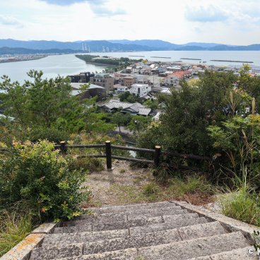 Tamatsushima-jinja (Wakayama), View on Wakanoura Bay from Mount Tengu