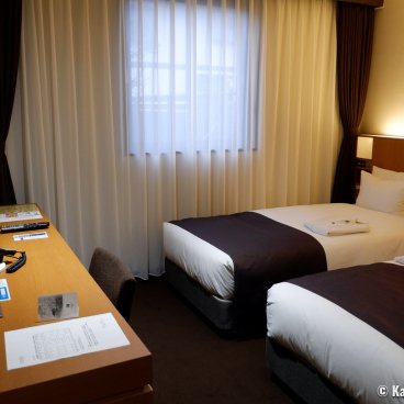 Hotel Folkloro (Kakunodate), Twin room with Western-style bedding