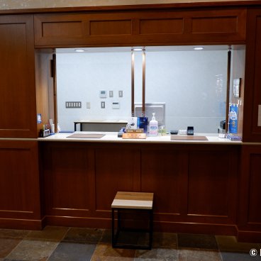Hotel Folkloro (Kakunodate), Front desk