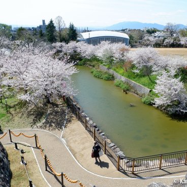 Koriyama Castle (Nara), Panoramic view from the keep's observation platform 2