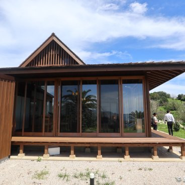 Outdoor view of Tsubaki Chaya Restaurant on Fukue-jima (Goto Islands - Nagasaki)