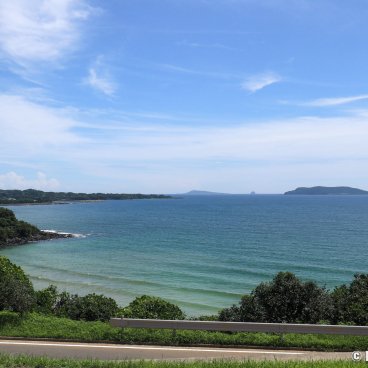 View on the sea from Tsubaki Chaya Restaurant on Fukue-jima (Goto Islands - Nagasaki)