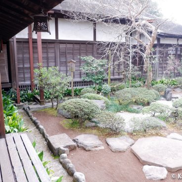 Kita-in (Kawagoe), View on the Japanese garden from the buildings