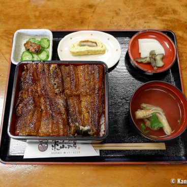 Sumibiyaki Unagi Higashiyama Bussan (Shima), Unadon set menu (eel donburi)
