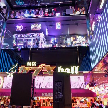 Kabukicho Tower (Tokyo), View on the Kabuki Yokocho and Namco Bandai's floors