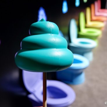 Unko Museum (Tokyo), Turd on a stick to keep while visiting the museum