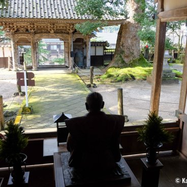 Daijo-ji (Kasumi, Hyogo), View on the temple's grounds from Kyakuden pavilion 2
