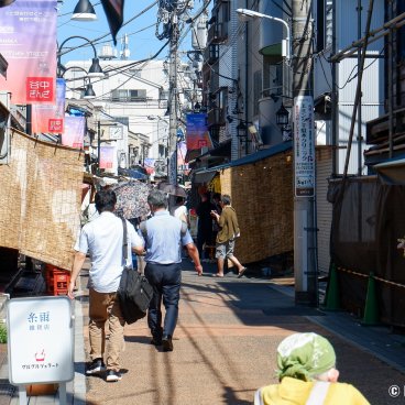 Yanaka Ginza (Tokyo), Shopping street in summer