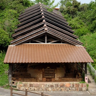 Yunotsu (Oda, Shimane), Ascending kilns in Yakimono no Sato potters' village 2