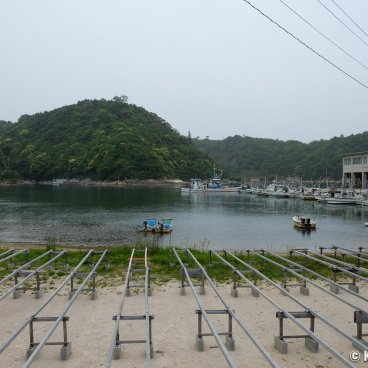 Yunotsu (Oda, Shimane), View on the fishing port and boats