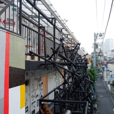 Design Festa Gallery (Harajuku, Tokyo), View on the building's architecture in 2019