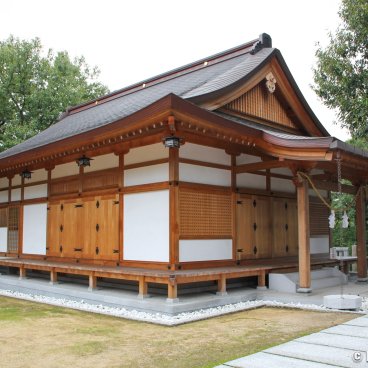 Achi-jinja (Kurashiki), Recently renovated prayer pavilion