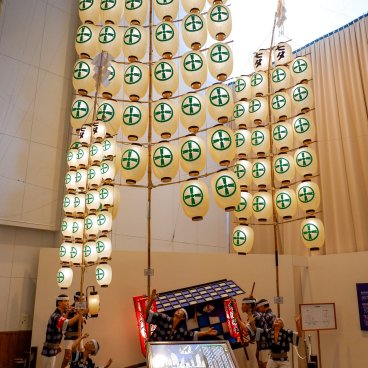 Neburi Nagashi Kan (Akita), Display themed on the Kanto Matsuri pole-lantern festival 2