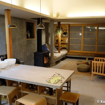 La toile (Mitoyo, Shikoku), The living-room viewed from the kitchen