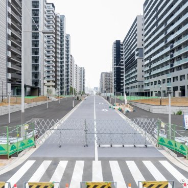 Tokyo, Village for the 2021 Olympics, closed during the Covid pandemic