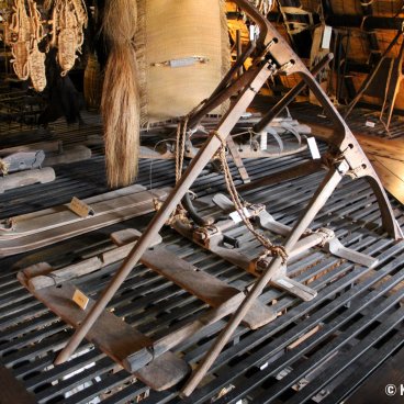 Nagase House (Shirakawa-go), Display of a traditional farming tools