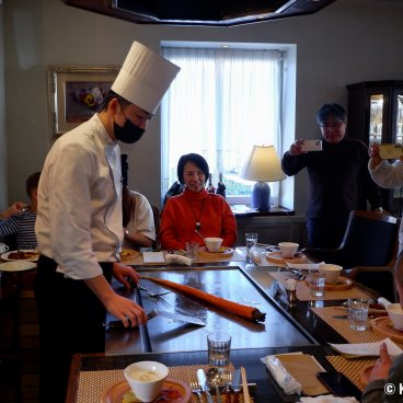 Minobu (Yamanashi, Mount Fuji), New Port restaurant (French-Japanese fusion cuisine)