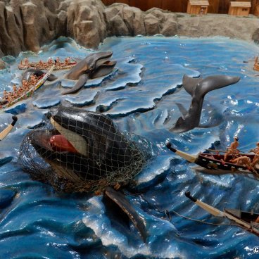 Kochi Castle (Shikoku), Traditional whale hunting diorama