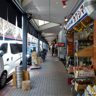 Tsukishima Monja Street (Tokyo), View of the street under its arcade
