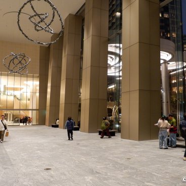 Azabudai Hills (Tokyo), Hall and interior design of the complex