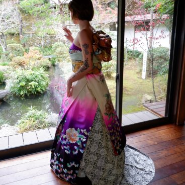 Kakurinbo (Minobu, Mount Fuji), Kimono wearing experience in the Western styling